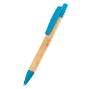 Bolígrafos bambú, corcho o trigo azul