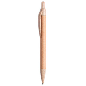 Bolígrafo blanco de trigo y cartón reciclado